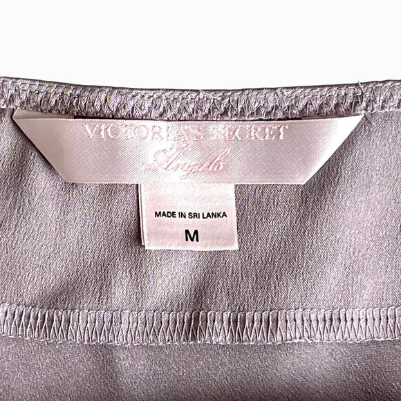 Victorias Secret Angels Satin Bow Slip Dress M Pink Adjustable Straps EUC - Picture 5 of 10